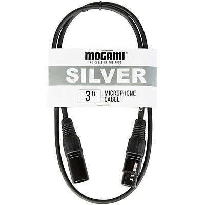 Mogami Silver 1/4" Straight Instrument Cable -