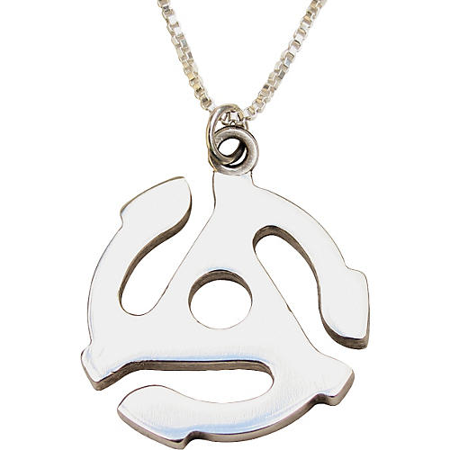 Silver 45 Adapter Pendant Necklace