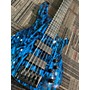 Used Schecter Guitar Research Silver Mountain Electric Bass Guitar Blue