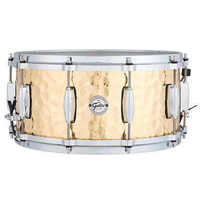 Gretsch Drums Silver Series Hammered Brass Snare Drum