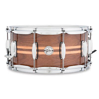 Gretsch Drums Silver Series Walnut Snare Drum With Maple Inlay