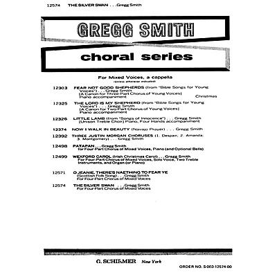 G. Schirmer Silver Swan A Cappella SATB composed by Gregg Smith