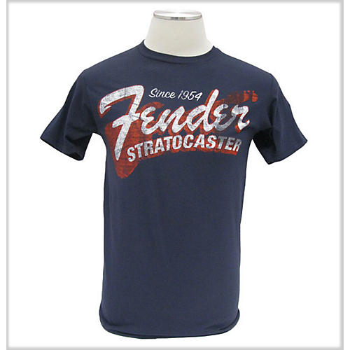 Fender Since 1954 Strat T-Shirt Blue Large