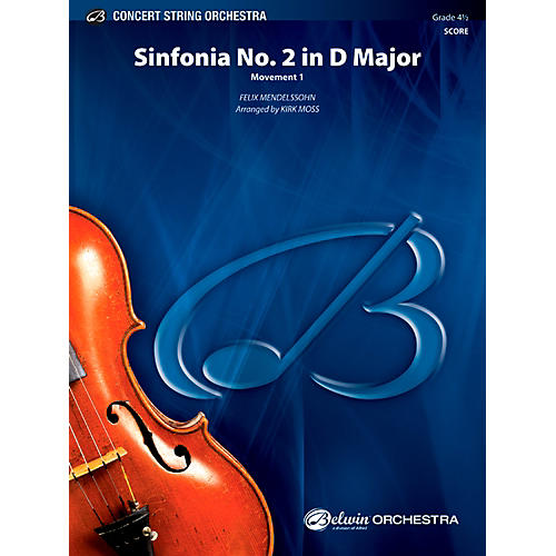 Sinfonia No. 2 in D Major Concert String Orchestra Grade 4.5 Set