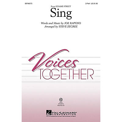 Hal Leonard Sing 2-Part arranged by Steve Zegree