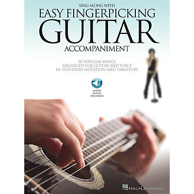 Hal Leonard Sing Along With Easy Fingerpicking Guitar Accompaniment Guitar Collection Book/Audio Online