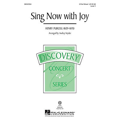 Hal Leonard Sing Now with Joy (Discovery Level 1) 3-Part Mixed arranged by Audrey Snyder