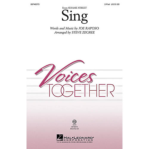 Hal Leonard Sing ShowTrax CD Arranged by Steve Zegree