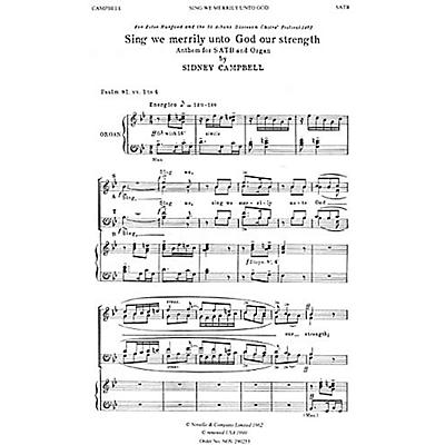 Novello Sing We Merrily Unto God Our Strength SATB Composed by Sidney Campbell