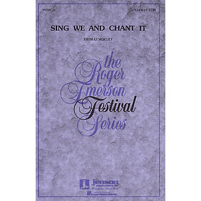 Hal Leonard Sing We and Chant It SATB a cappella arranged by Roger Emerson