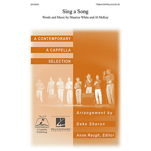 Contemporary A Cappella Publishing Sing a Song TTBB A Cappella by Earth, Wind & Fire arranged by Deke Sharon