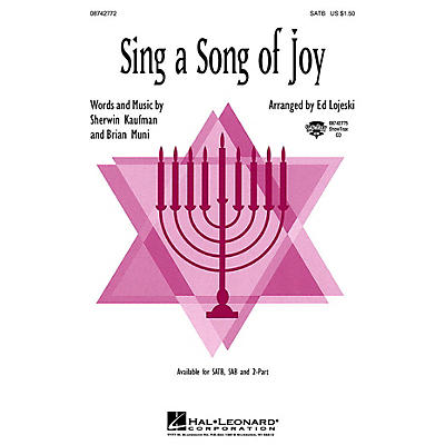 Hal Leonard Sing a Song of Joy 2-Part Arranged by Ed Lojeski