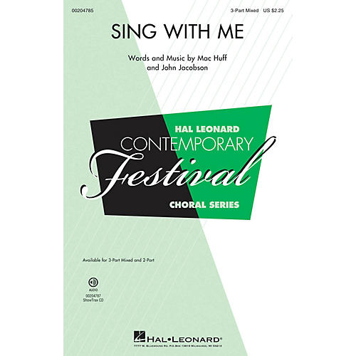 Hal Leonard Sing with Me 3-Part Mixed composed by Mac Huff