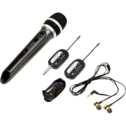 VocoPro SingAndHear-Solo - All-in-one wireless Microphone / Wireless in-ear Receiver System 902-928 MHz Black