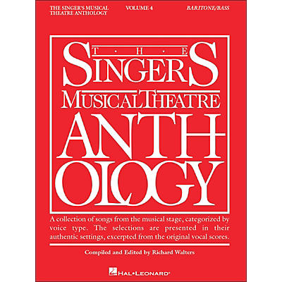 Hal Leonard Singer's Musical Theatre Anthology Baritone / Bass Volume 4