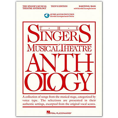 Hal Leonard Singer's Musical Theatre Anthology Teen's Edition Baritone/Bass Book/Online Audio