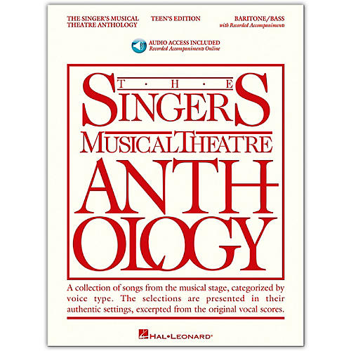 Singer's Musical Theatre Anthology Teen's Edition Baritone/Bass Book/Online Audio