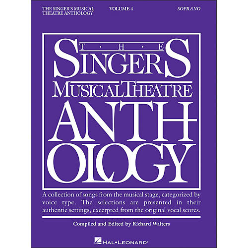 Singer's Musical Theatre Anthology for Soprano Volume 4