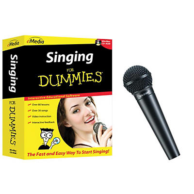 Emedia Singing for Dummies CD-ROM and Digital Reference Vocal Mic