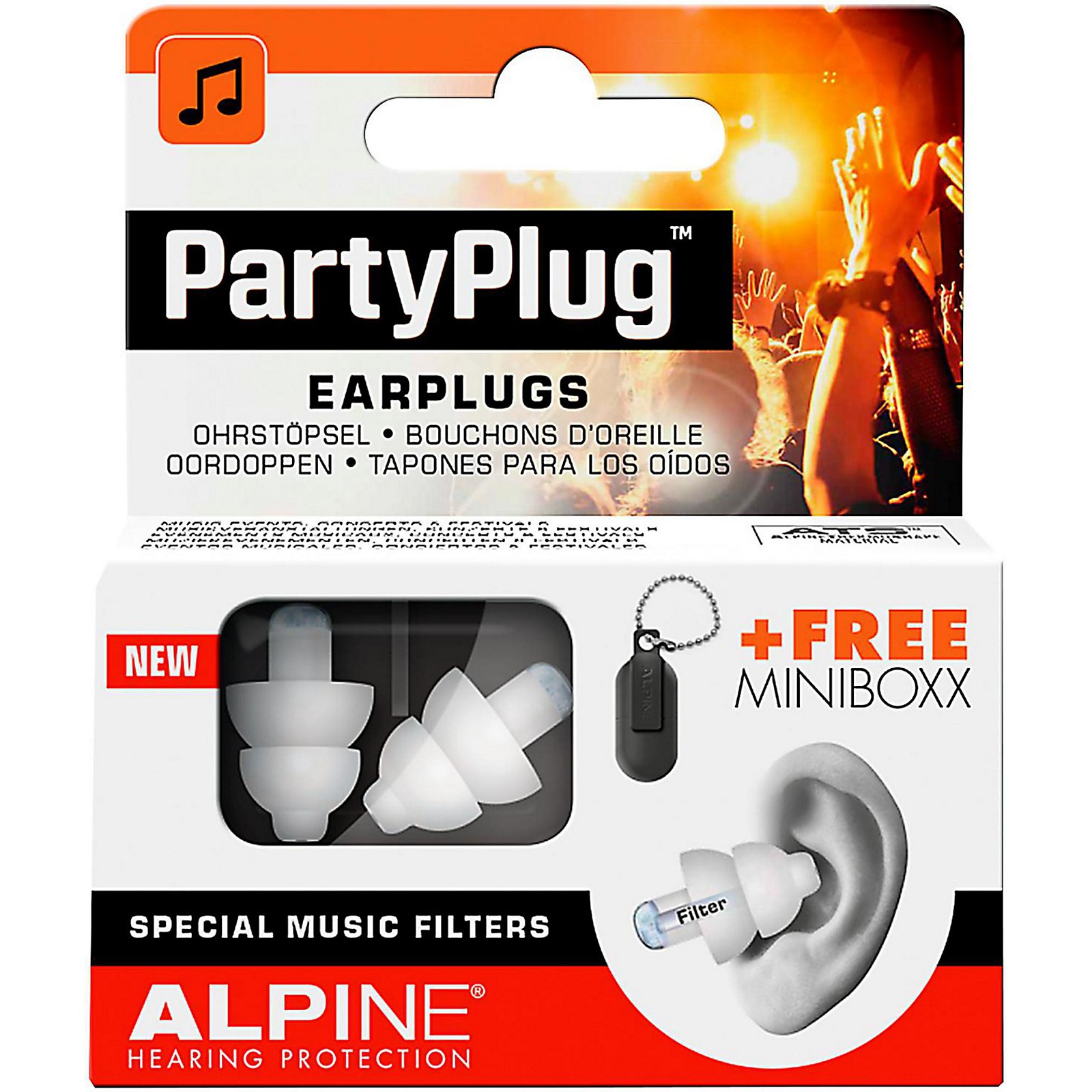 Alpine Hearing Protection Single Molded Earplugs Musician's Friend