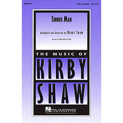 Hal Leonard Sinner Man SSAA A Cappella Arranged by Kirby Shaw