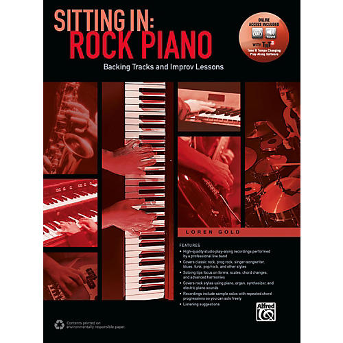 Sitting In: Rock Piano Book & Online Audio & Software Songbook