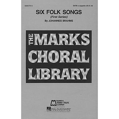 Edward B. Marks Music Company Six Folk Songs (Collection) SATB a cappella composed by Johannes Brahms