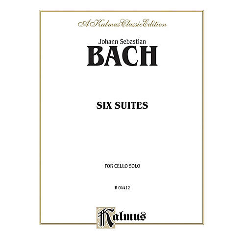 Alfred Six Suites for Cello Solo By Johann Sebastian Bach Book