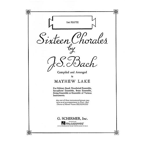 G. Schirmer Sixteen Chorales (Eb Alto Saxophone II Part) G. Schirmer Band/Orchestra Series by Johann Sebastian Bach