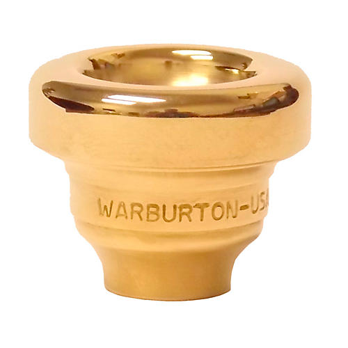 Warburton Size 1 Series Trumpet and Cornet Mouthpiece Top in Gold 1ES Gold