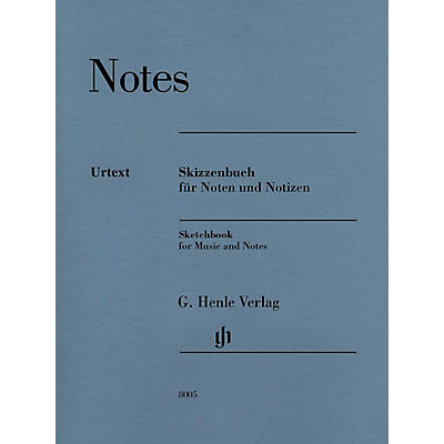 G. Henle Verlag Sketchbook (for Music and Notes) Henle Music Folios Series Softcover