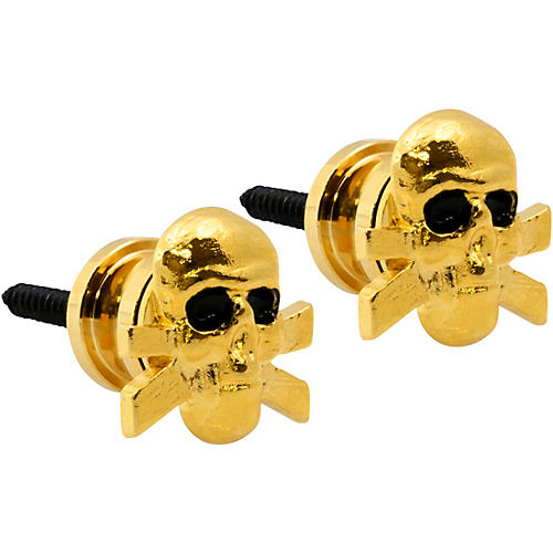 Grover Skull Artist Strap Buttons Gold