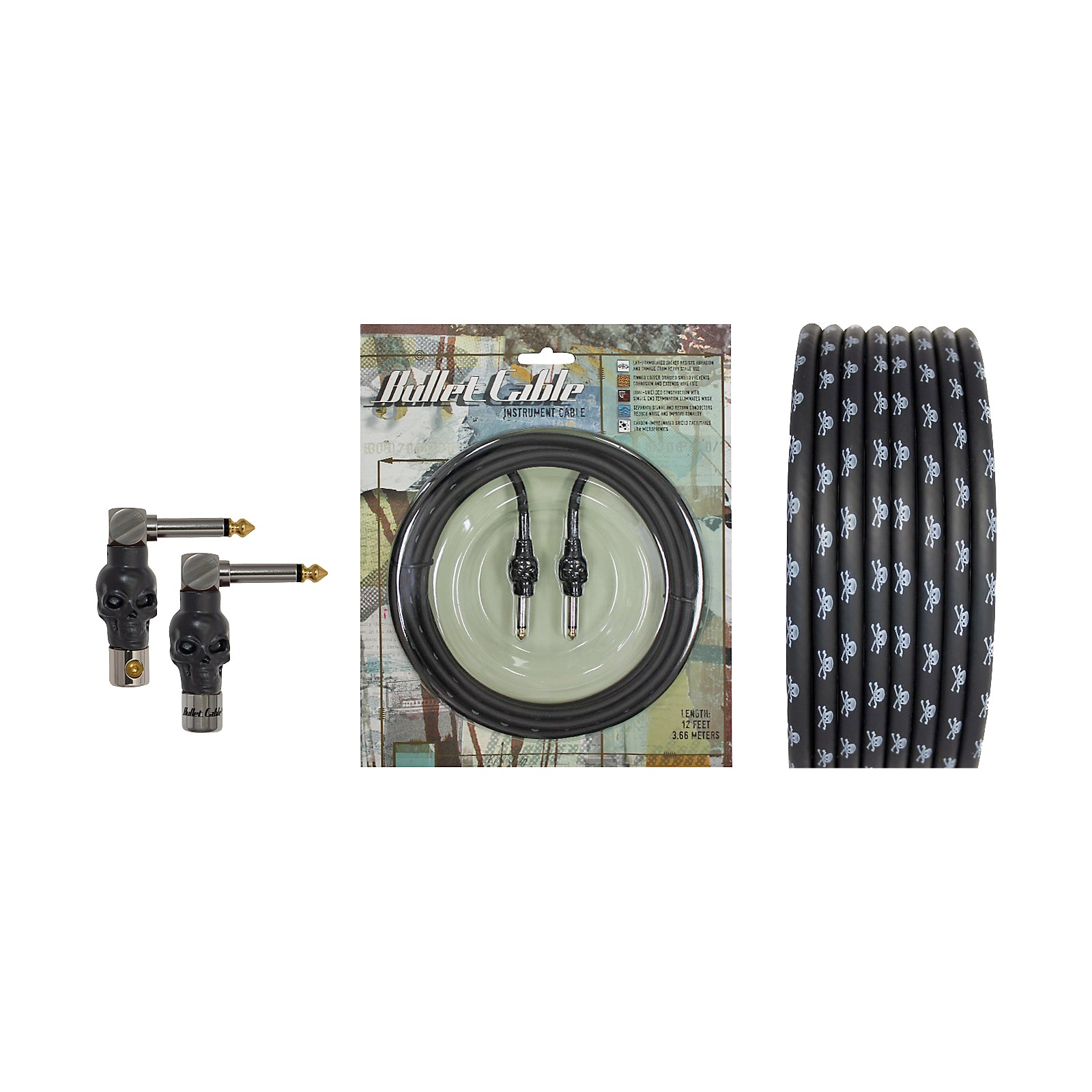 Bullet Cable Skull Cable Set Musician's Friend