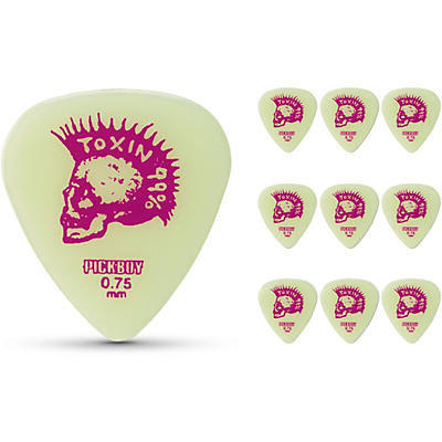 Pick Boy Skull Toxin 99 Glow in the Dark Celluloid Guitar Picks