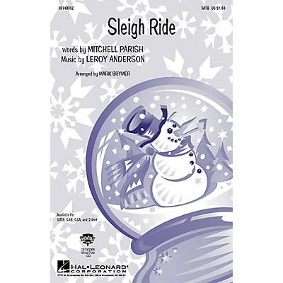 Hal Leonard Sleigh Ride SAB Arranged by Mark Brymer