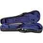 Bobelock Slim Shaped Woodshell Violin Case 1/2 Size Black Exterior, Blue Interior