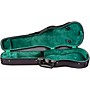 Bobelock Slim Shaped Woodshell Violin Case 3/4 Size Black Exterior, Green Interior