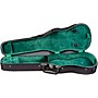 Bobelock Slim Shaped Woodshell Violin Case 4/4 Size Black Exterior, Green Interior