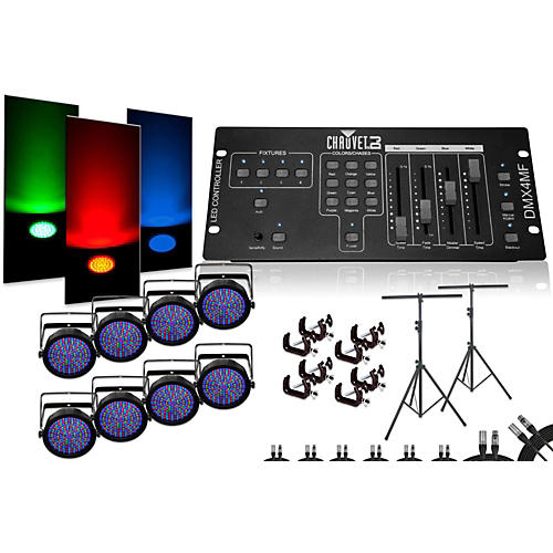 SlimPar 64 DMX4MF 8 Light System