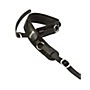 Gibson Slingshot Top Grain Leather Guitar Strap with Elastic Pull Black