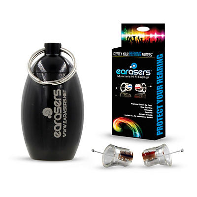 Earasers Small Musicians Plugs and Carrying Case Bundle