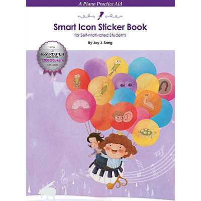 Hal Leonard Smart Icon Sticker Book Educational Piano Library Series Softcover Written by Joy J. Song