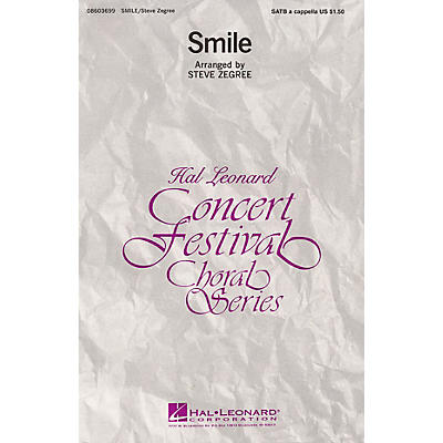 Hal Leonard Smile SATB a cappella arranged by Steve Zegree