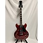 Used Sire Sml402 Hollow Body Electric Guitar see thru red