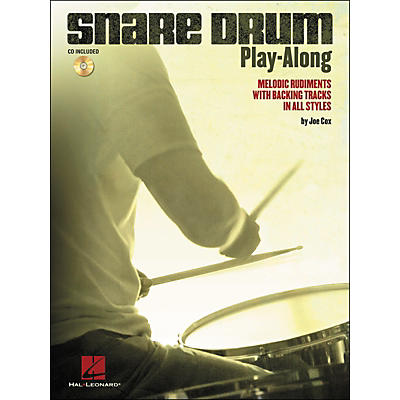 Hal Leonard Snare Drum Play-Along - Melodic Rudiments with Backing Tracks In All Styles (Book/CD)