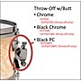 Orange County Drum & Percussion Snare Throw and Butt Plate with Black Chrome Plating