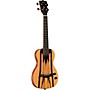 Kala Solid Body White Ebony Tenor Acoustic-Electric Ukulele Natural