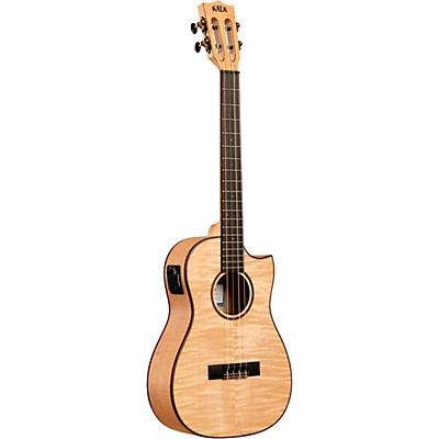 Kala Solid Flame Maple Series Baritone Acoustic-Electric Ukulele