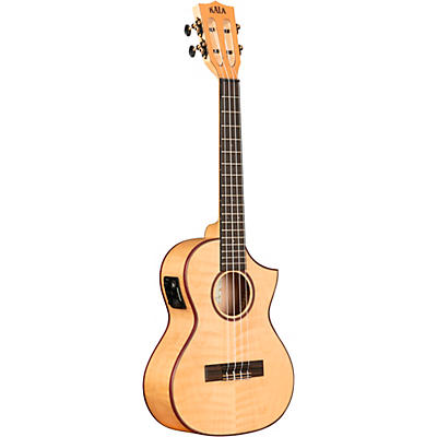 Kala Solid Flame Maple Series Tenor Acoustic-Electric Ukulele
