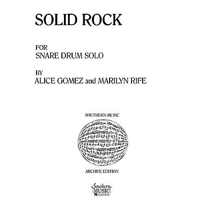 Hal Leonard Solid Rock (Percussion Music/Snare Drum Unaccompanied) Southern Music Series Composed by Gomez, Alice